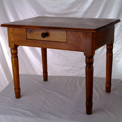 19th Century French Country Walnut Side Table - FR-1