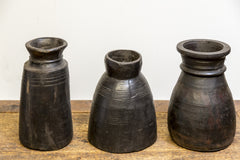 Hand Carved Indian Milk Pots