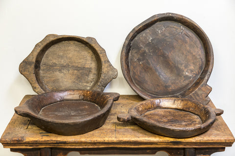Hand Carved Indian Chapati Bowls