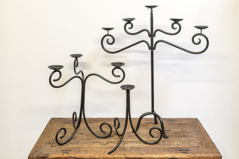 Indian Iron Candle Sticks
